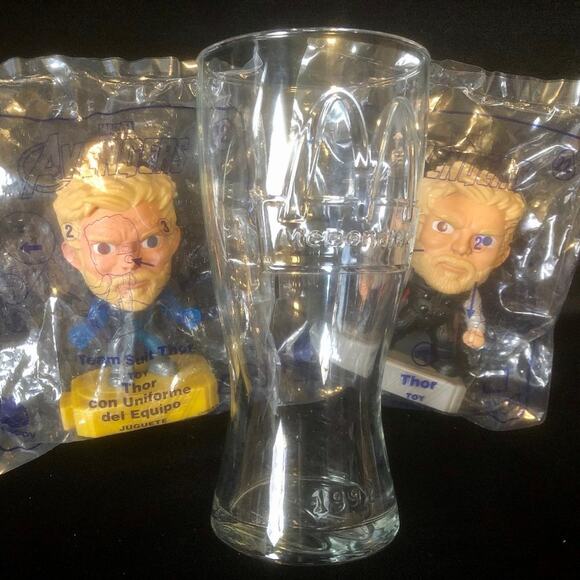 McDonald's Avengers Endgame Thor and glass Bundle - Picture 6 of 6